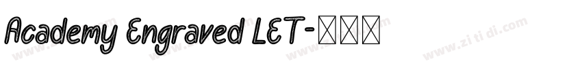 Academy Engraved LET字体转换